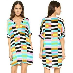 Mara Hoffman Flag Stripe Mini Dress Tunic Medium